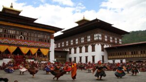 Thimphu Tshechu showcases enchanting mask dances, sacred ceremonies, and blessings celebrating Bhutan’s rich culture and spirituality.
