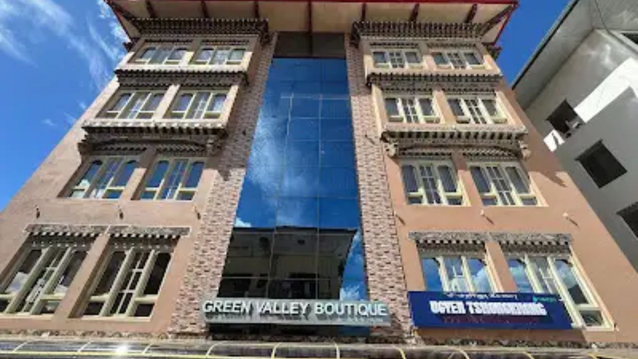 Green Valley Boutique Hotel in Paro featuring elegant Bhutanese design, warm hospitality, and a central location near cultural landmarks.