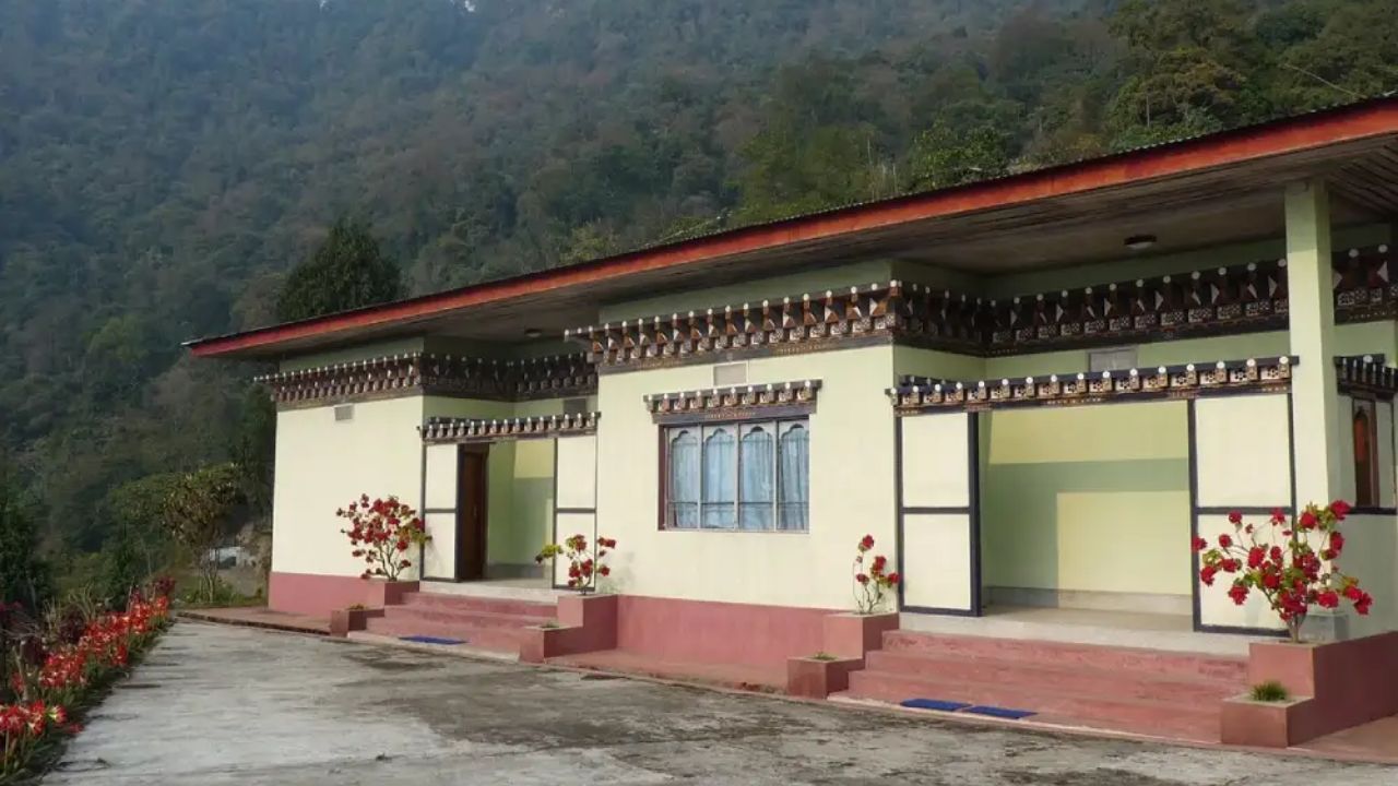 Dungsam Hotel in southeast Bhutan offering quiet comfort, traditional design details, and peaceful surroundings away from busy tourist areas.