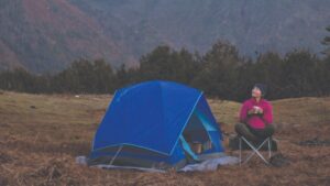 Explorer on a trekking adventure in Bhutan