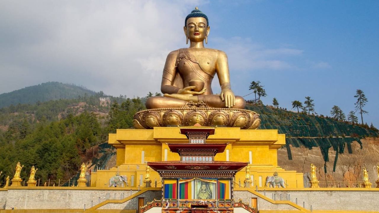 Buddha Dordenma statue overlooking Thimphu Valley, Bhutan