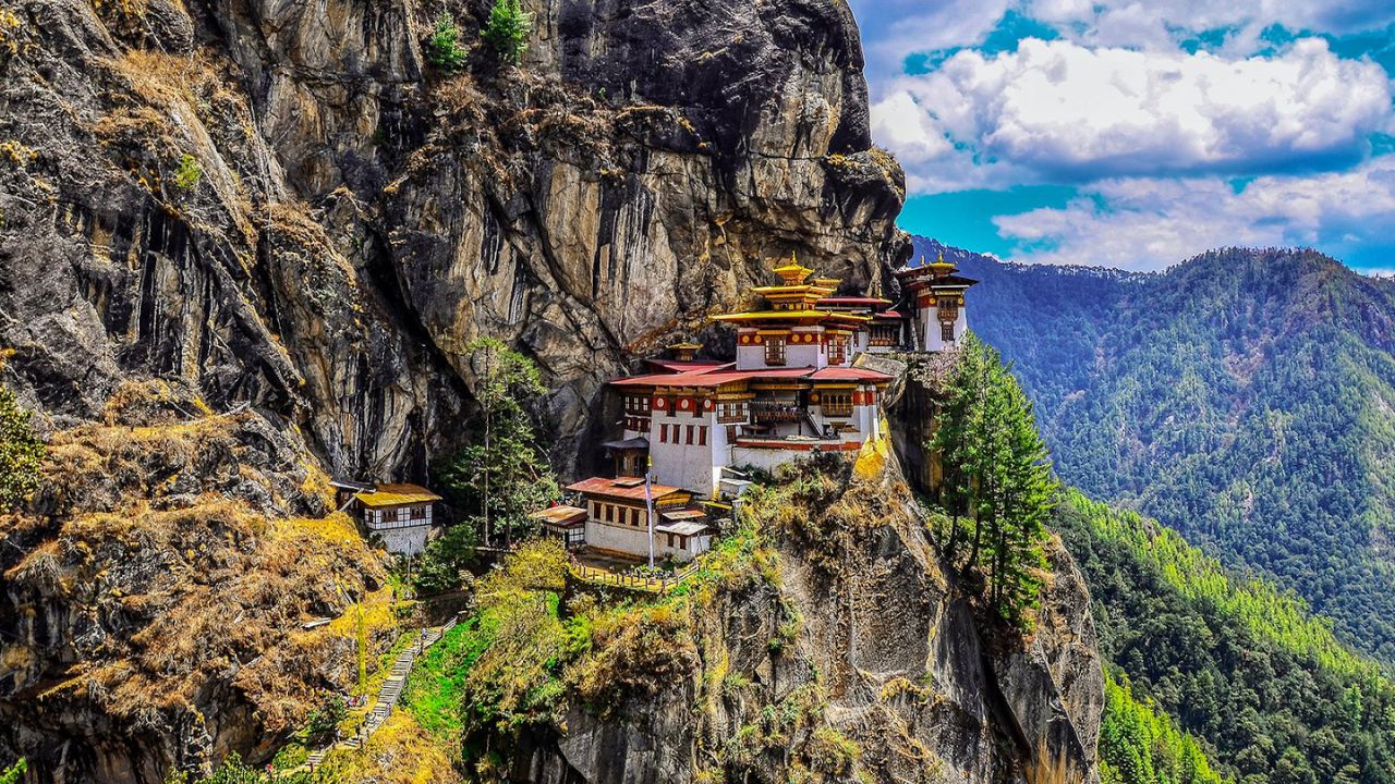 Stunning Landscape of Tiger’s Nest Monastery in Bhutan
